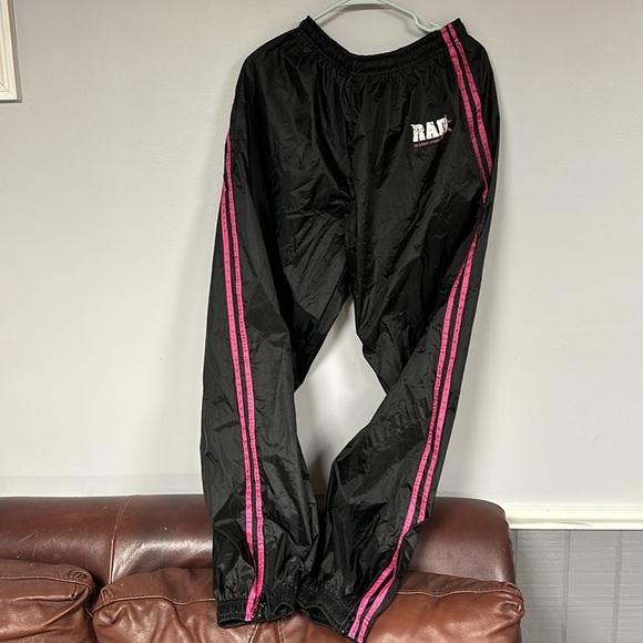 RAD, The Ultimate Strength Sauna Sweat Suit - Pants & Top, Black/ Pink XL, EUC - Picture 8 of 10